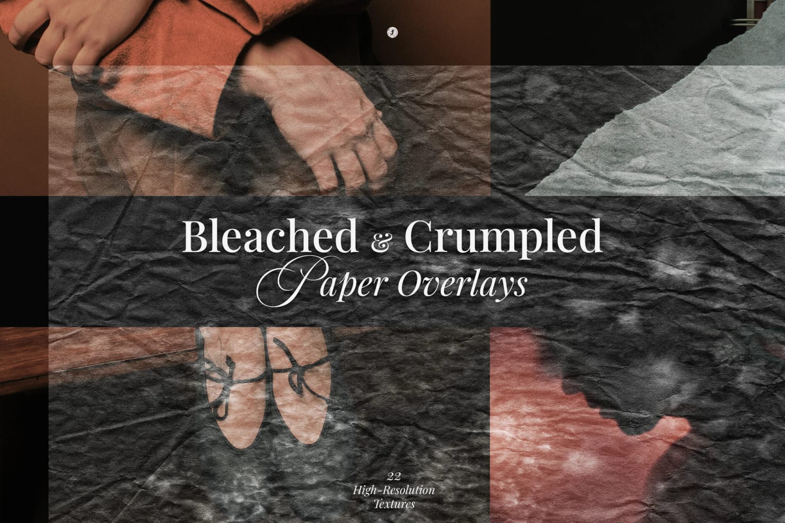 Free Bleached and Crumpled Paper Overlays 1