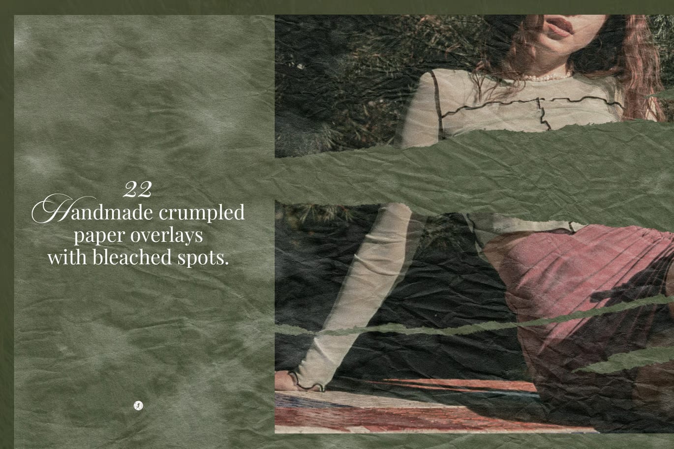 Free Bleached and Crumpled Paper Overlays 4