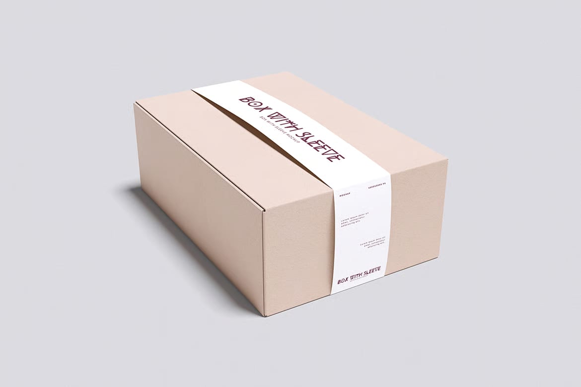 Free Box with Sleeve Mockup 4