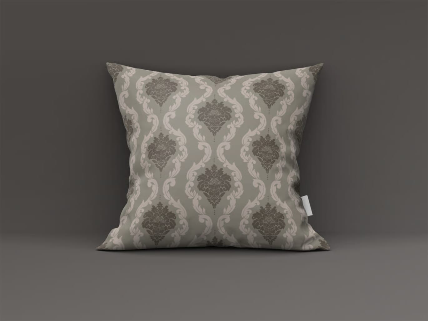 Free Brown Vintage Damask Pattern 3