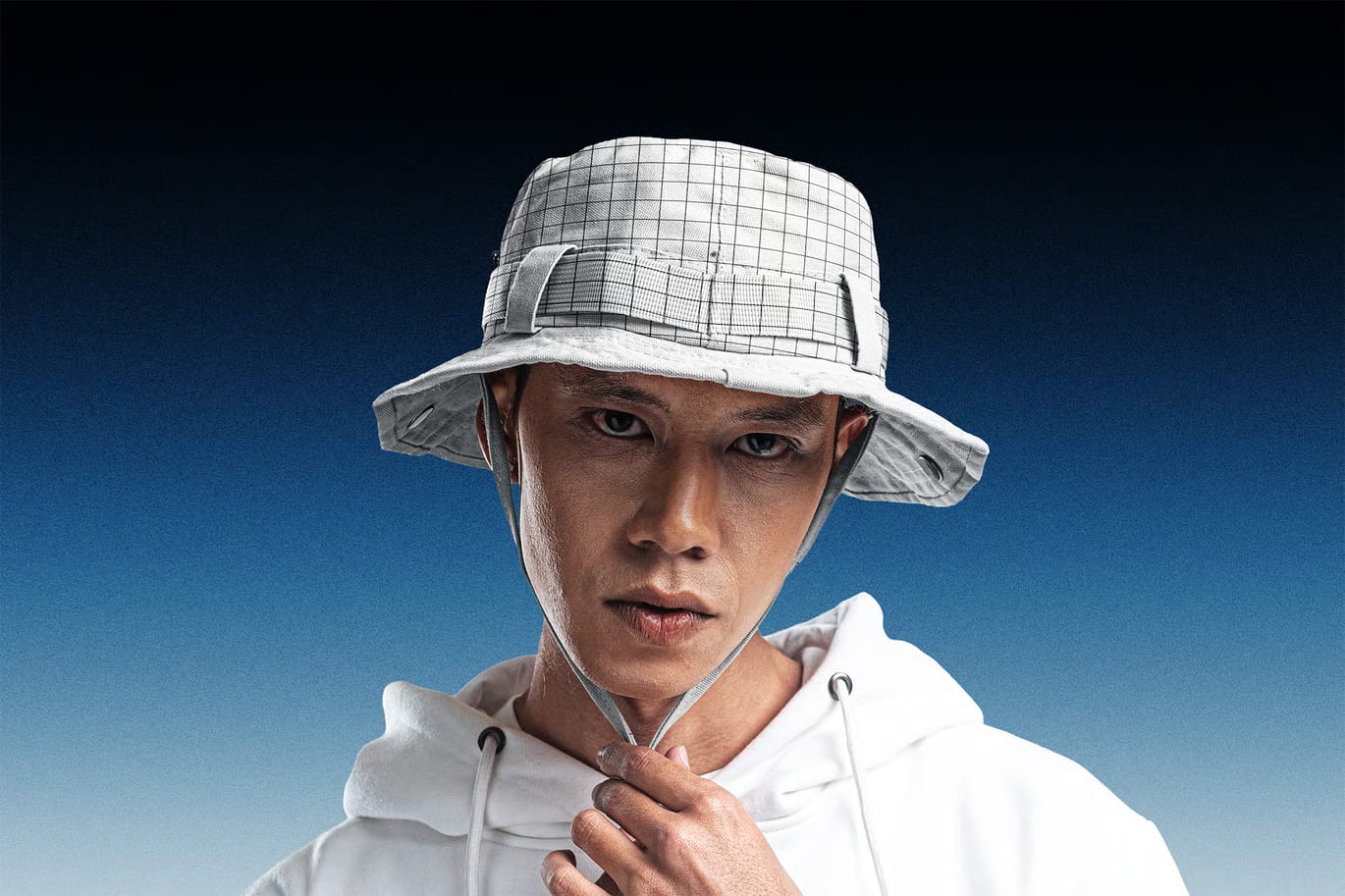 Free Bucket Hat With Strap Mockup 4
