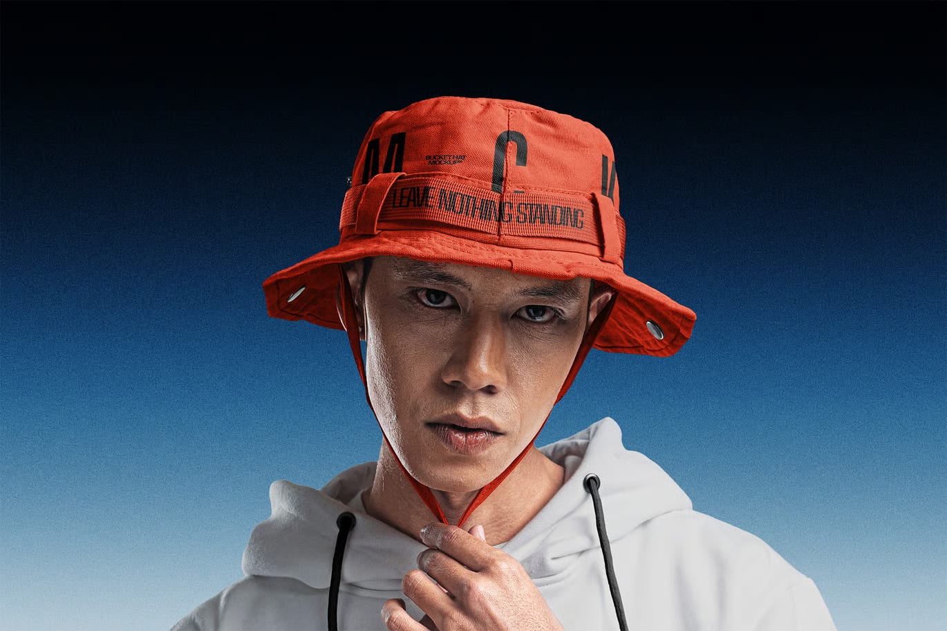 Free Bucket Hat With Strap Mockup 5
