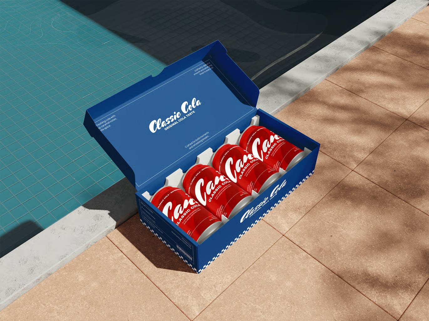 Free Can With Box Mockup 4