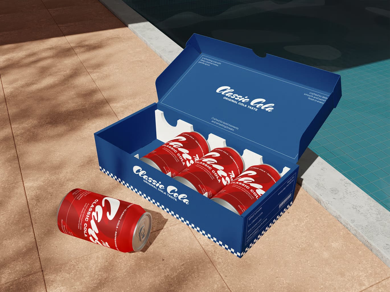 Free Can With Box Mockup 5
