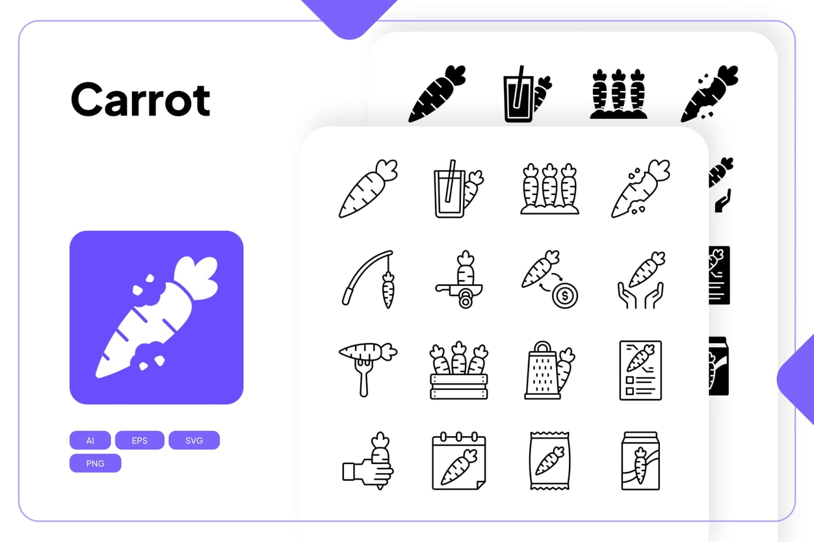 Free Carrot Icon Set 1