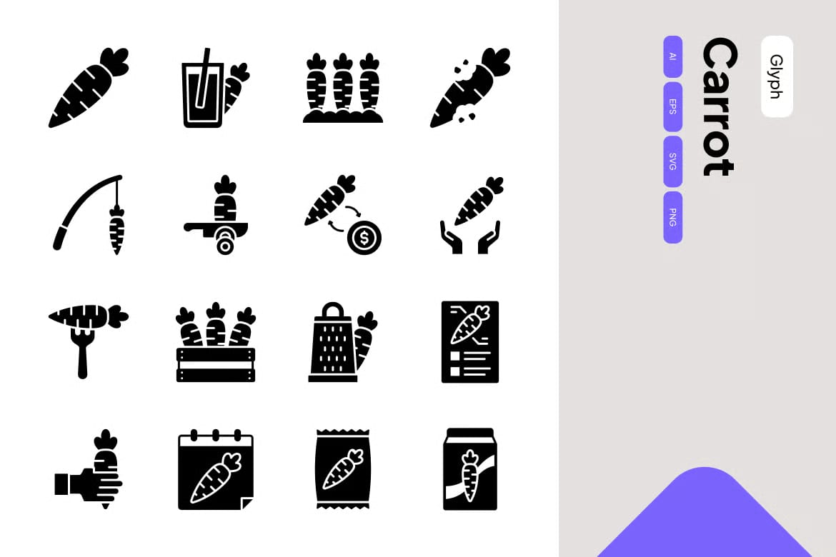 Free Carrot Icon Set 3