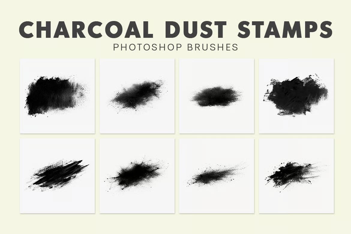Free Charcoal Dust Stamps Photoshop Brushes 4
