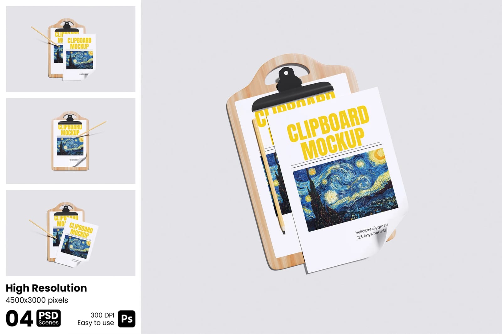 Free Clipboard Mockup 1