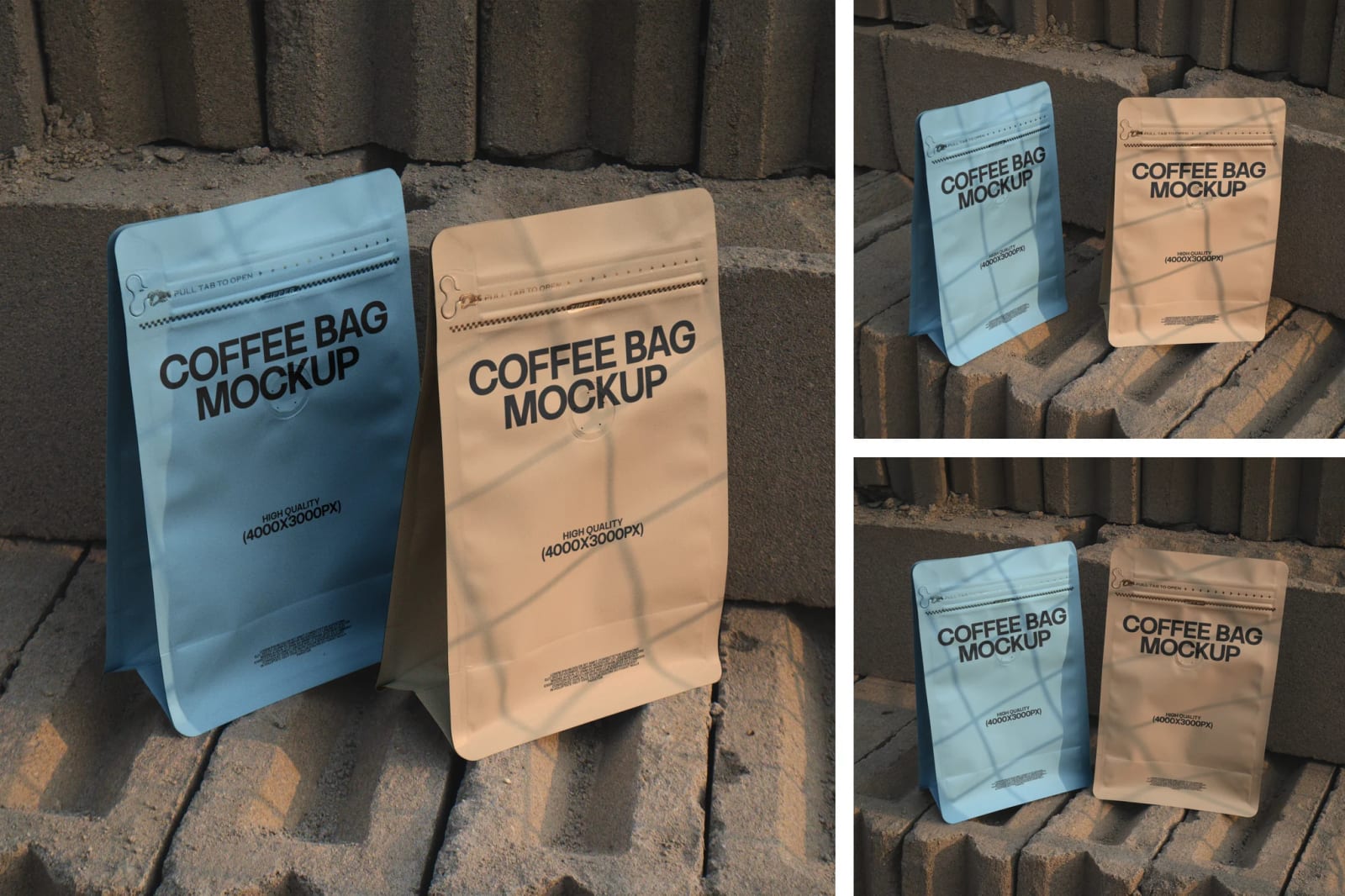 Free Coffee Bag Mockup 1