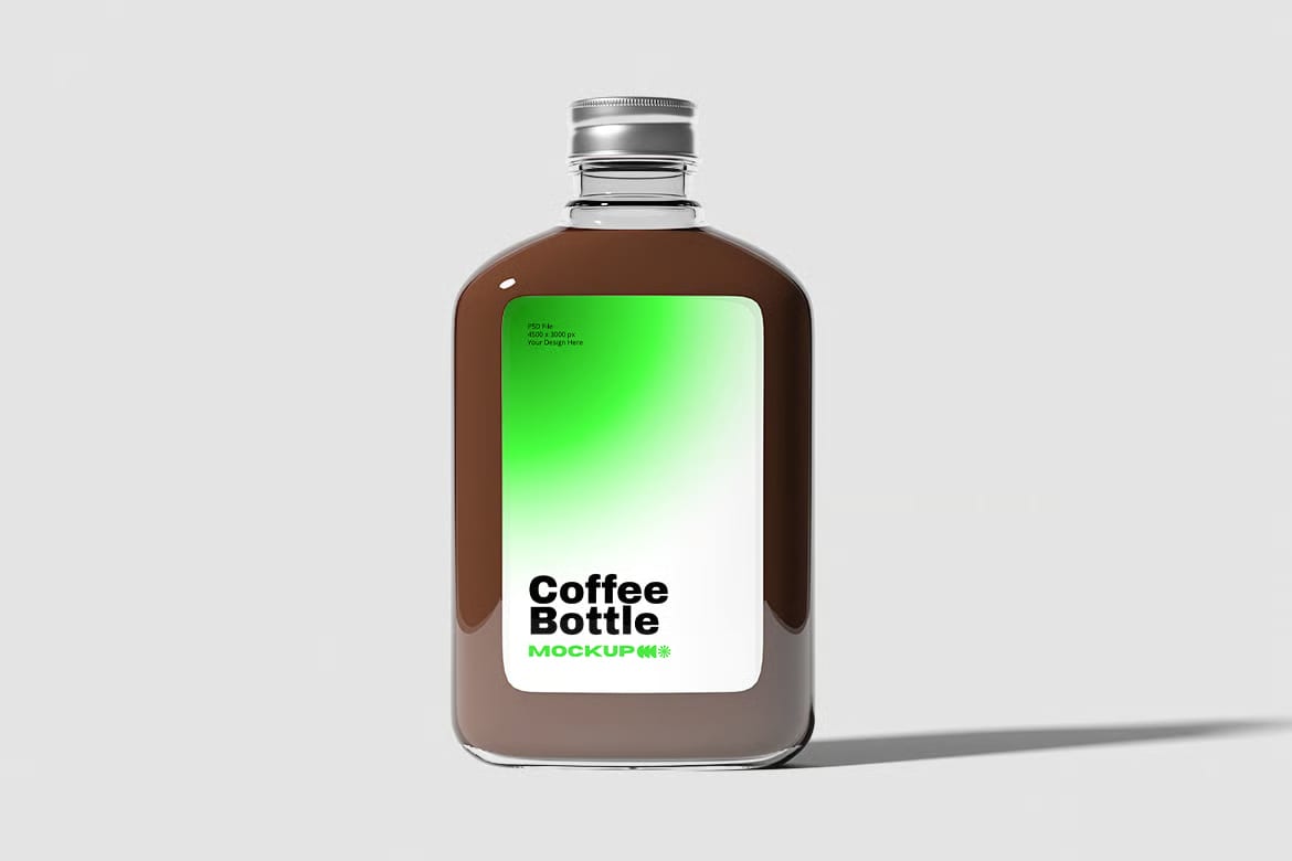 Free Coffee Bottle Mockup 2