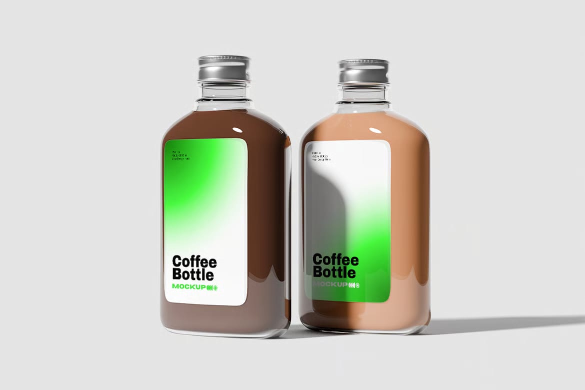 Free Coffee Bottle Mockup 3