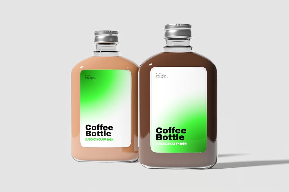 Free Coffee Bottle Mockup 4