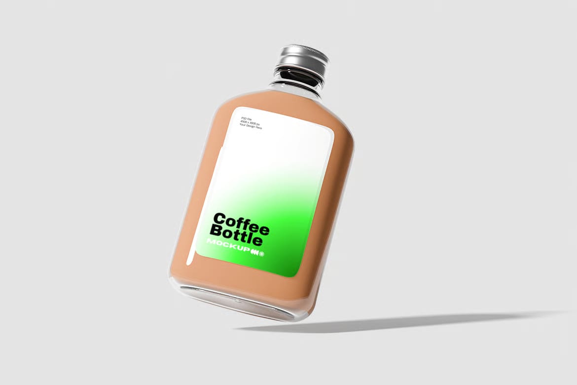 Free Coffee Bottle Mockup 5