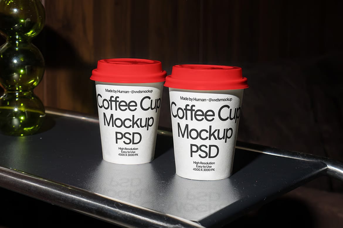 Free Coffee Cup Mockup 2