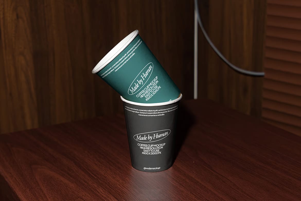 Free Coffee Cup Mockup Set 2