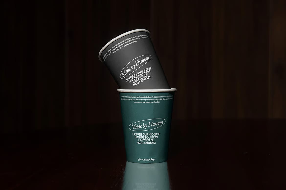 Free Coffee Cup Mockup Set 3