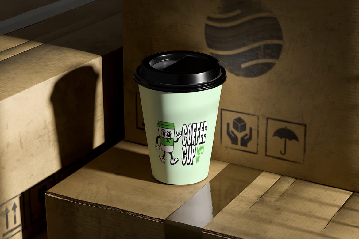 Free Coffee Cup Mockup Set – 4 PSD Files 2