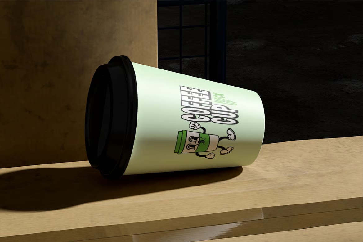 Free Coffee Cup Mockup Set – 4 PSD Files 3