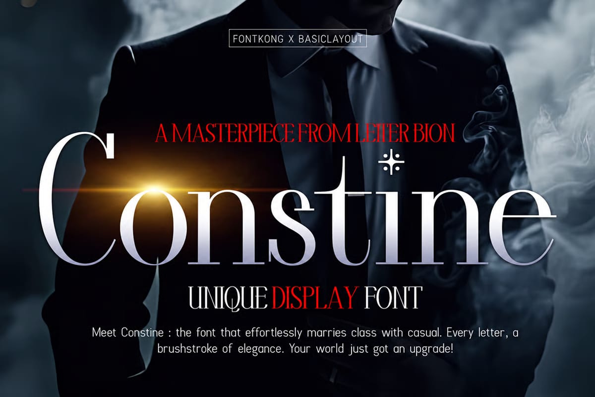 Free Constine Unique Display Font 1