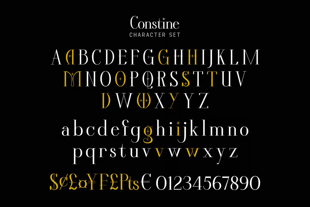 Free Constine Unique Display Font 4