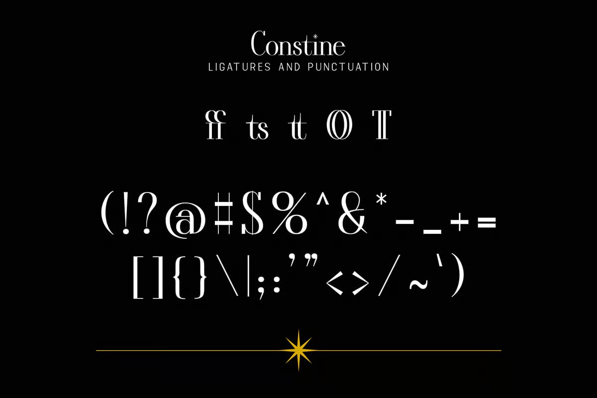 Free Constine Unique Display Font 5