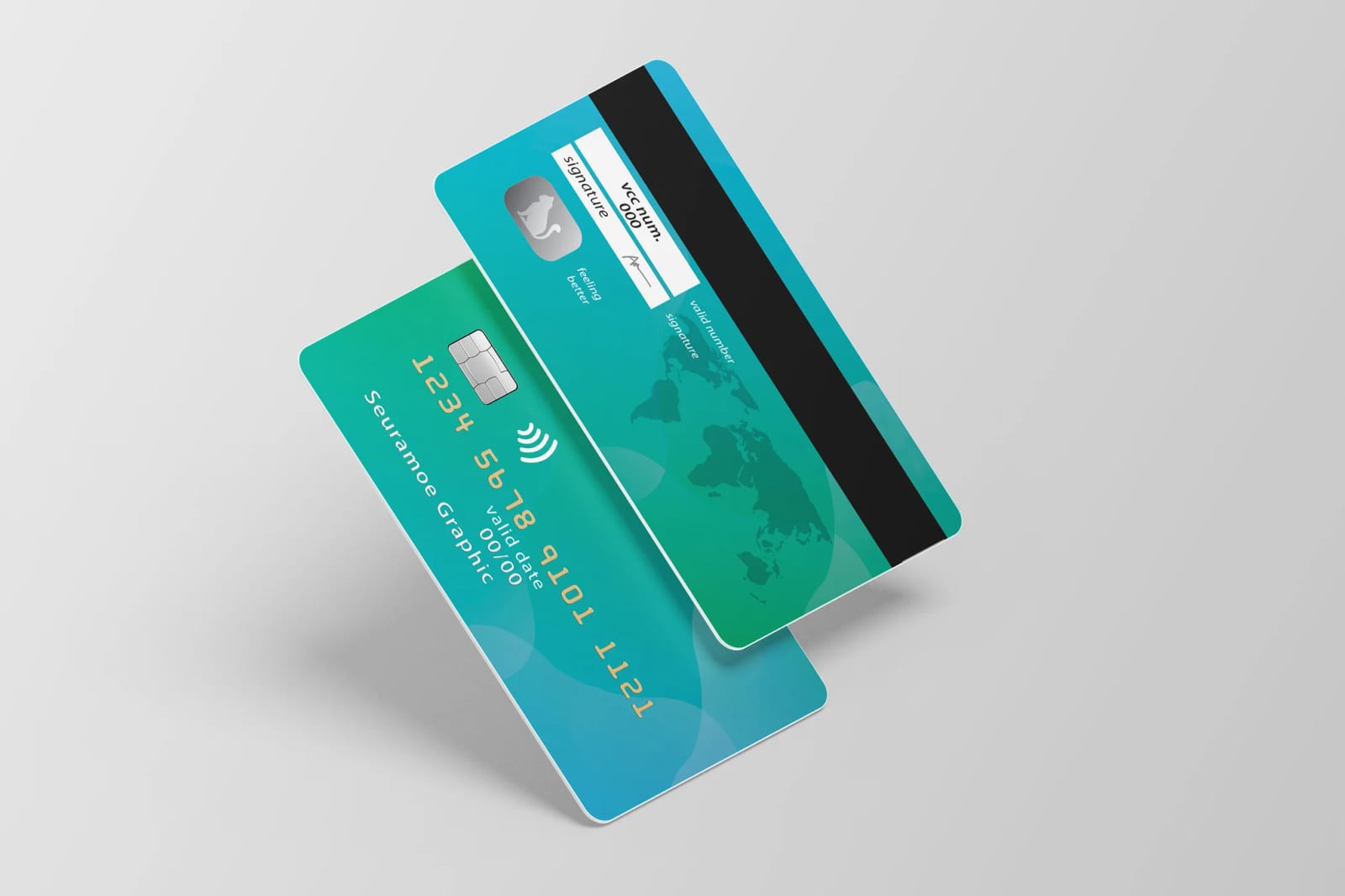 Free Credit / Bank Card Mockup 1