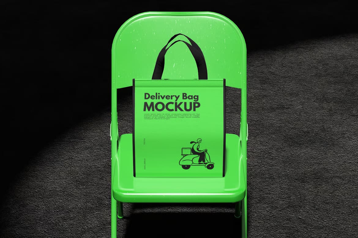 Free Delivery Bag Mockup 5