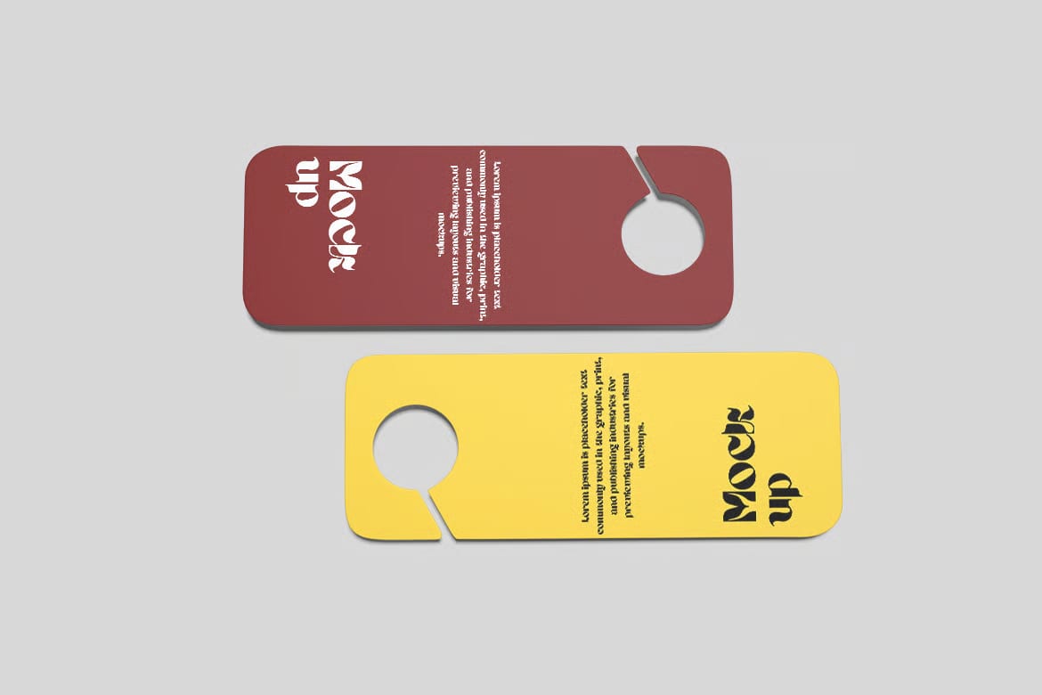 Free Door Hanger Mockup 4