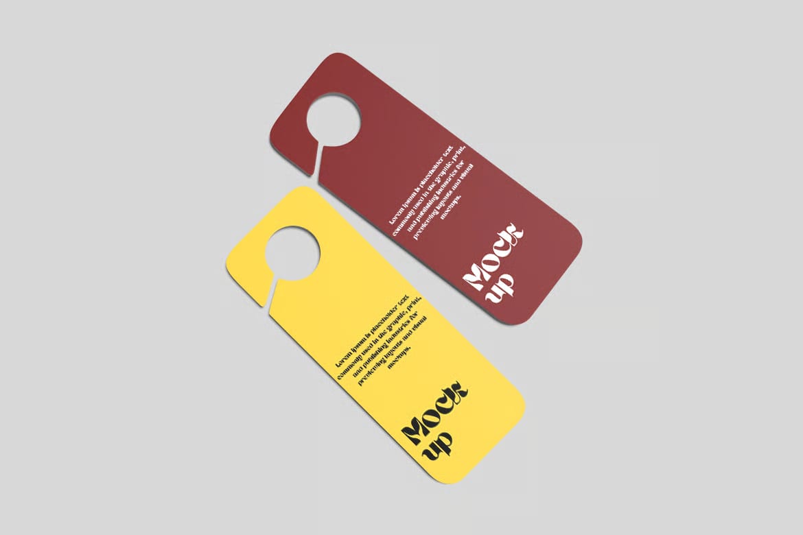 Free Door Hanger Mockup 5