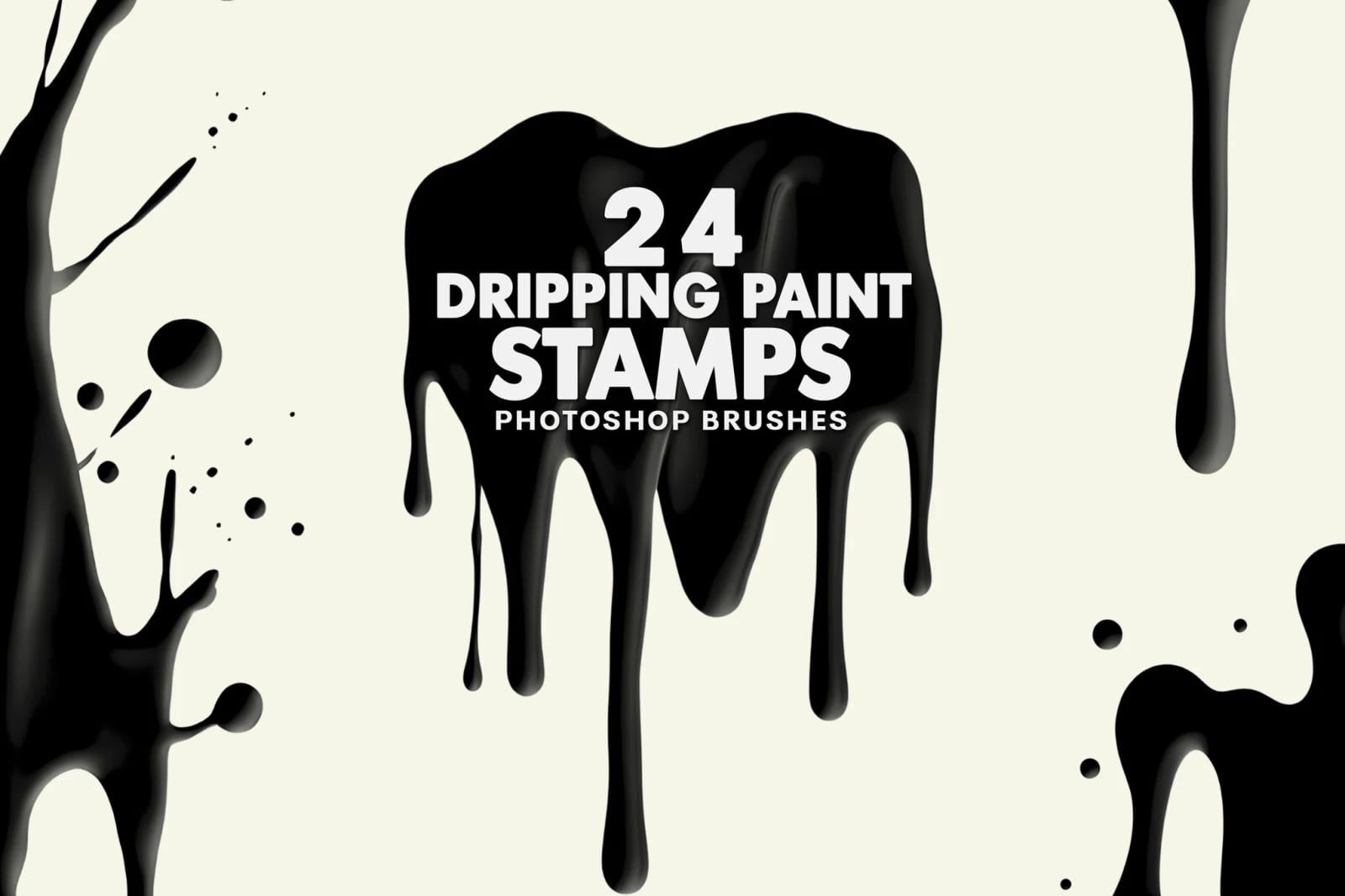 Free Dripping Paint Stamps 1