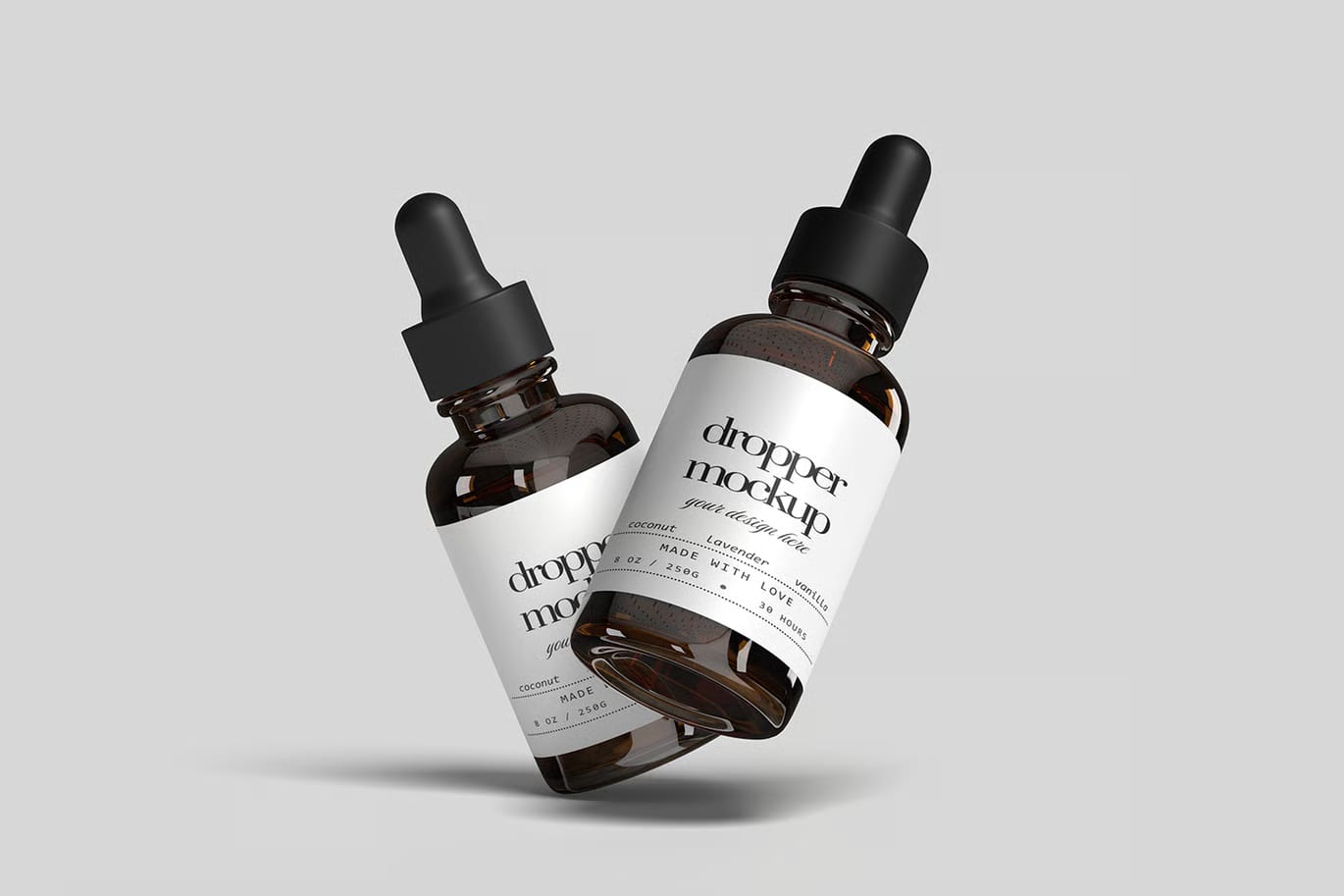 Free Dropper Bottle Mockup Set 7