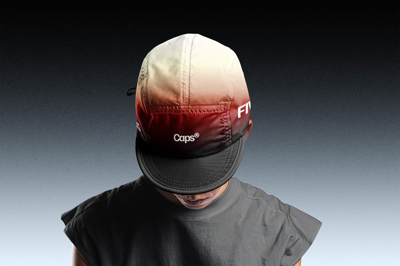 Free Five Panel Cap Mockup 2