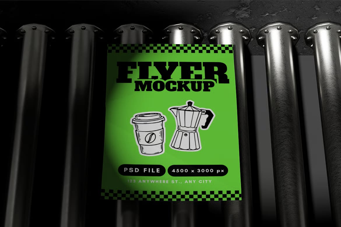 Free Flyer Mockup Set 4