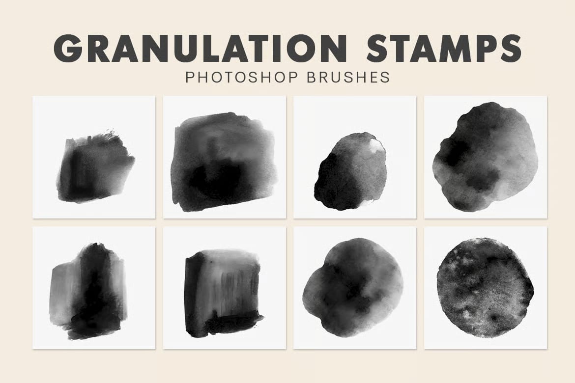 Free Granulation Stamps Photoshop Brushes 2