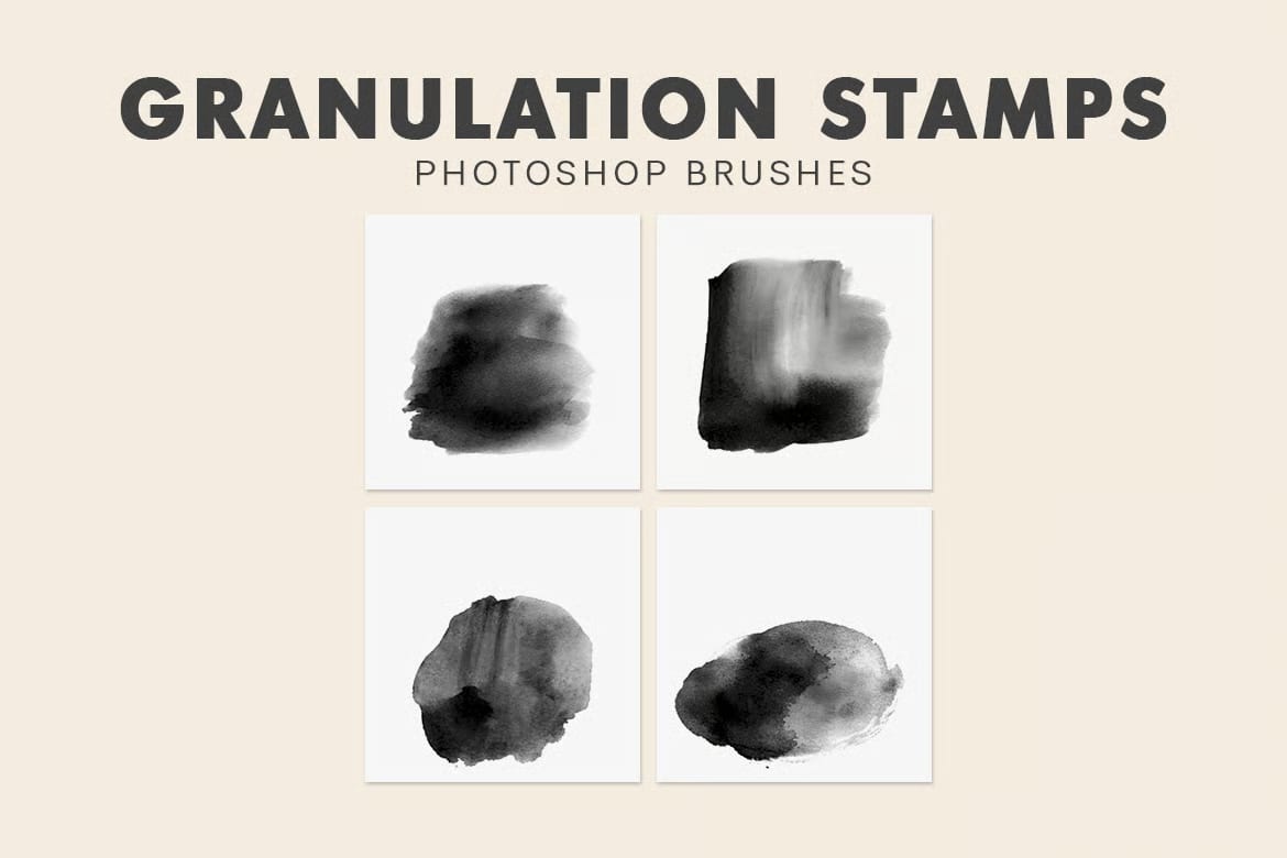 Free Granulation Stamps Photoshop Brushes 3