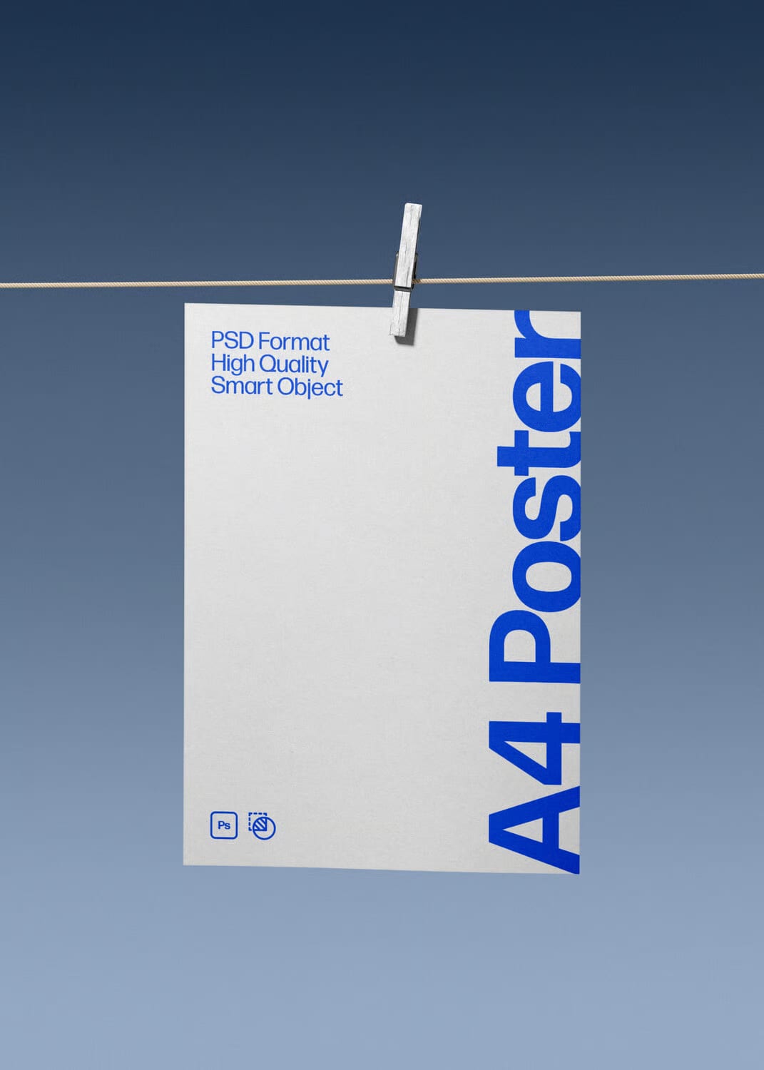 Free Hanging Poster Mockup 4