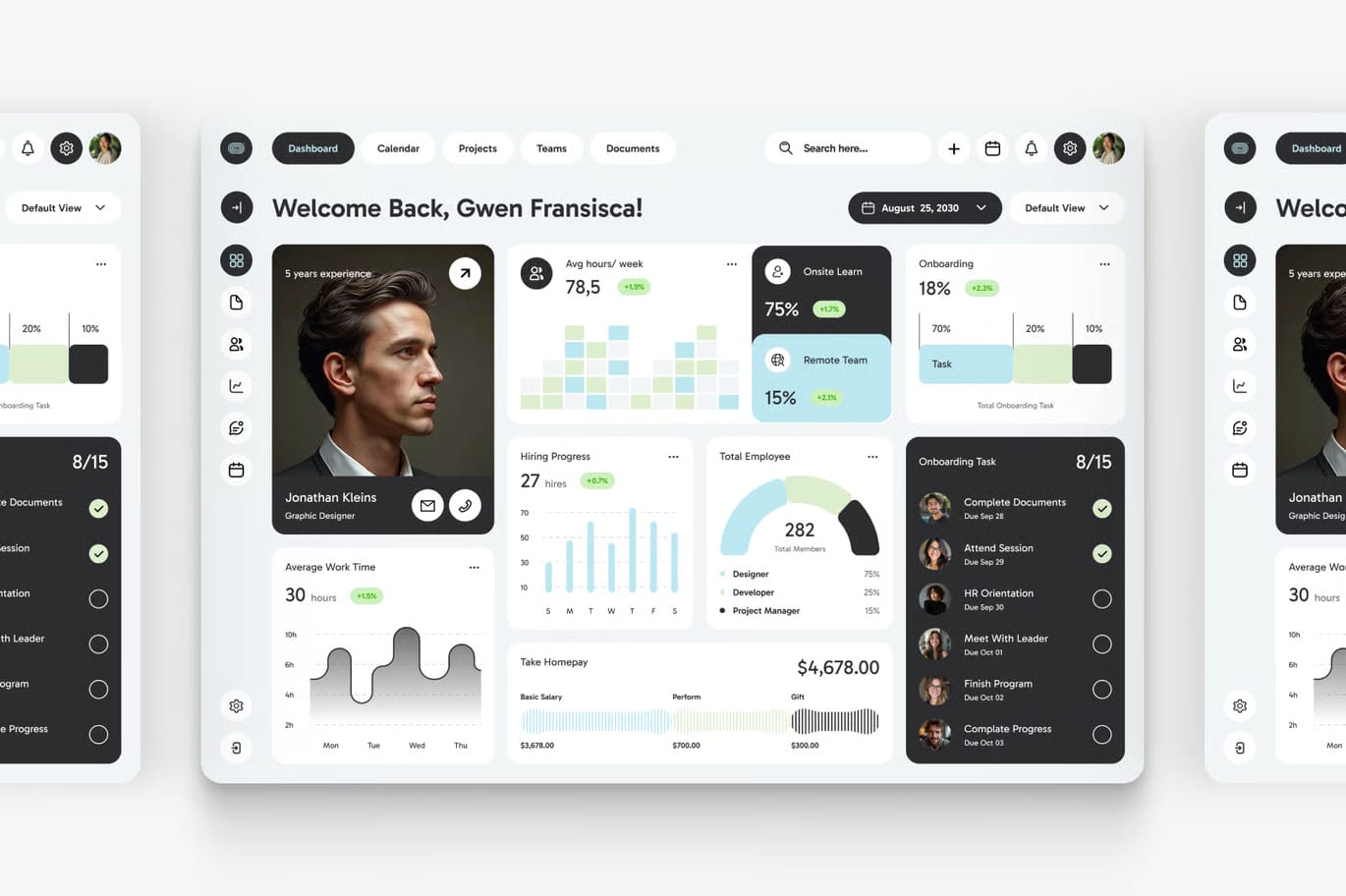 Free HR Management Dashboard 2