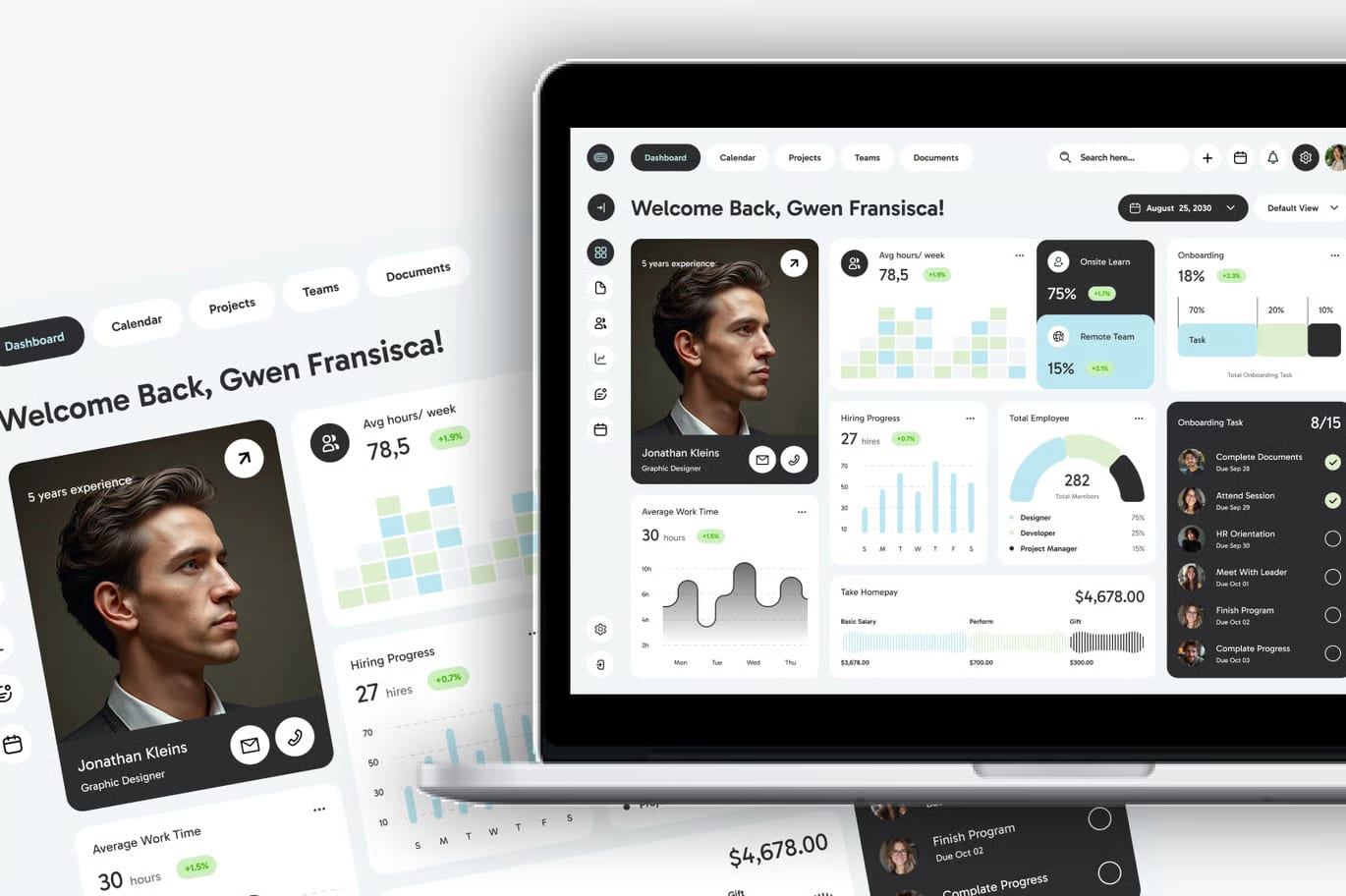 Free HR Management Dashboard 3