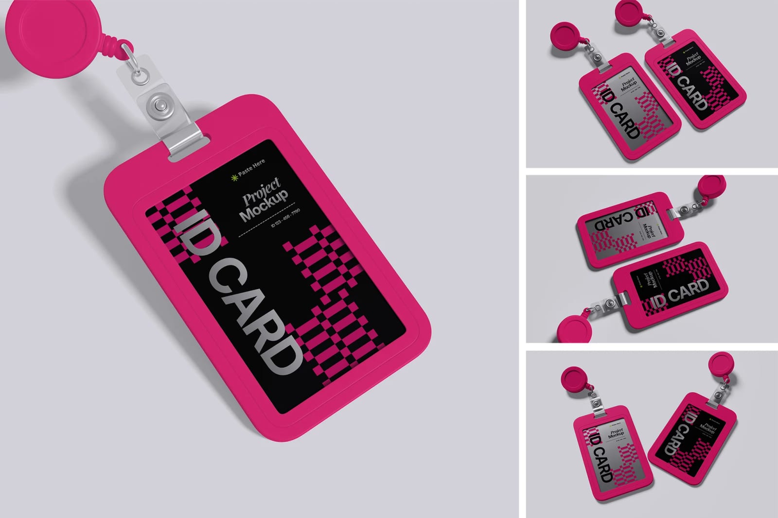 Free ID Card Mockup Set 1