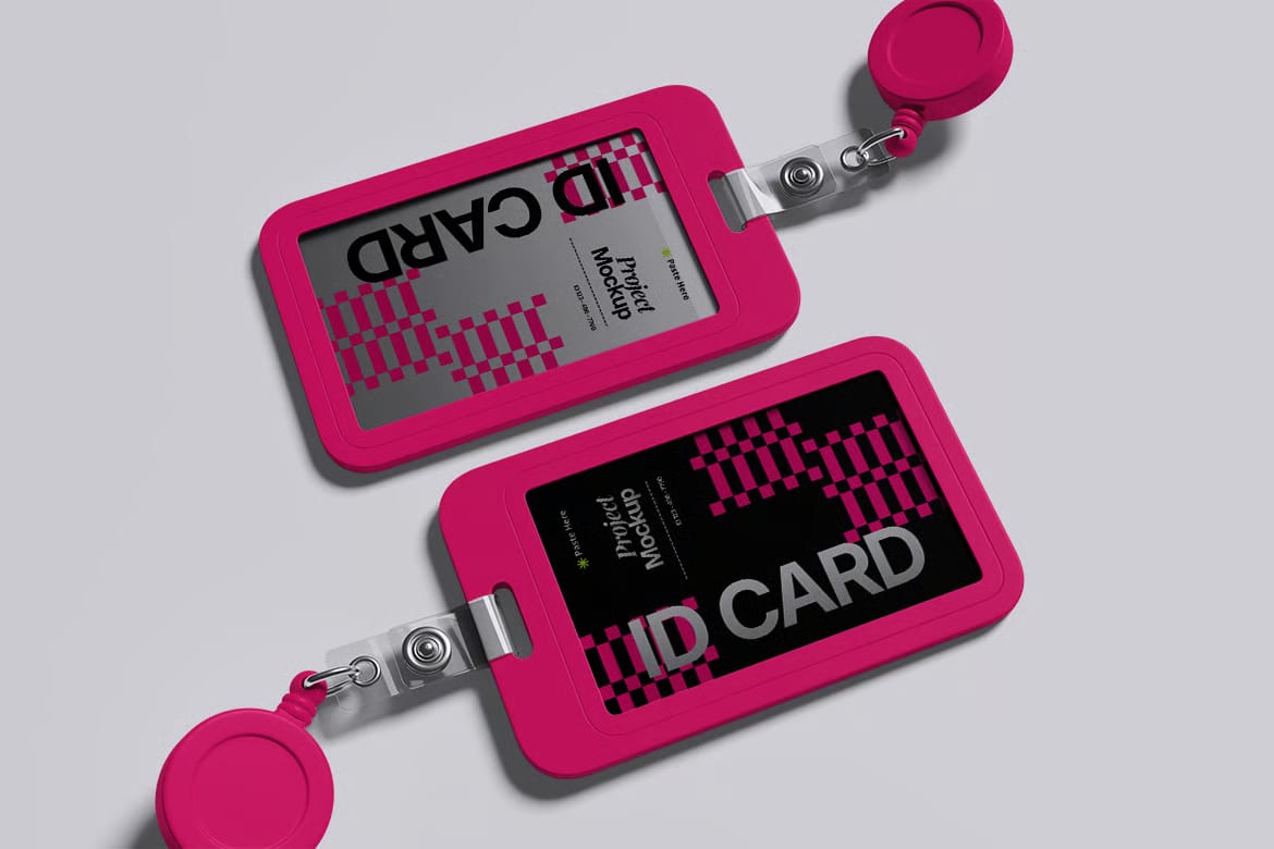 Free ID Card Mockup Set 4
