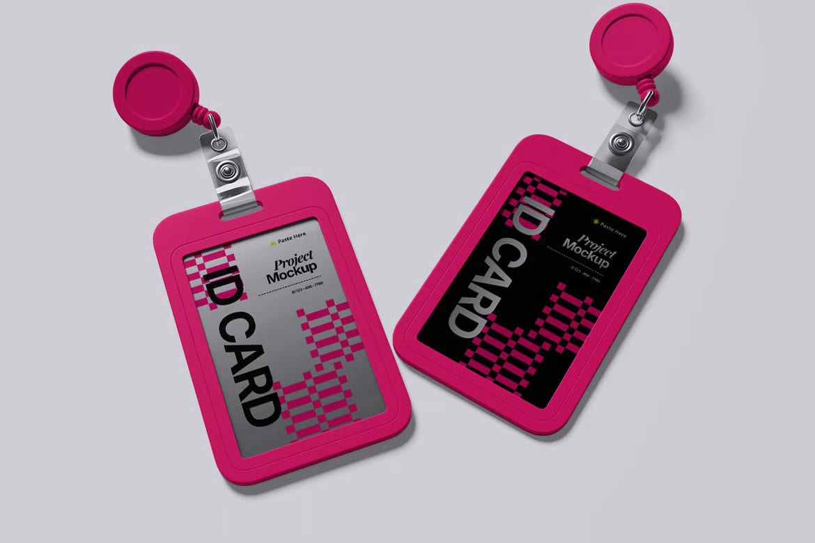 Free ID Card Mockup Set 5