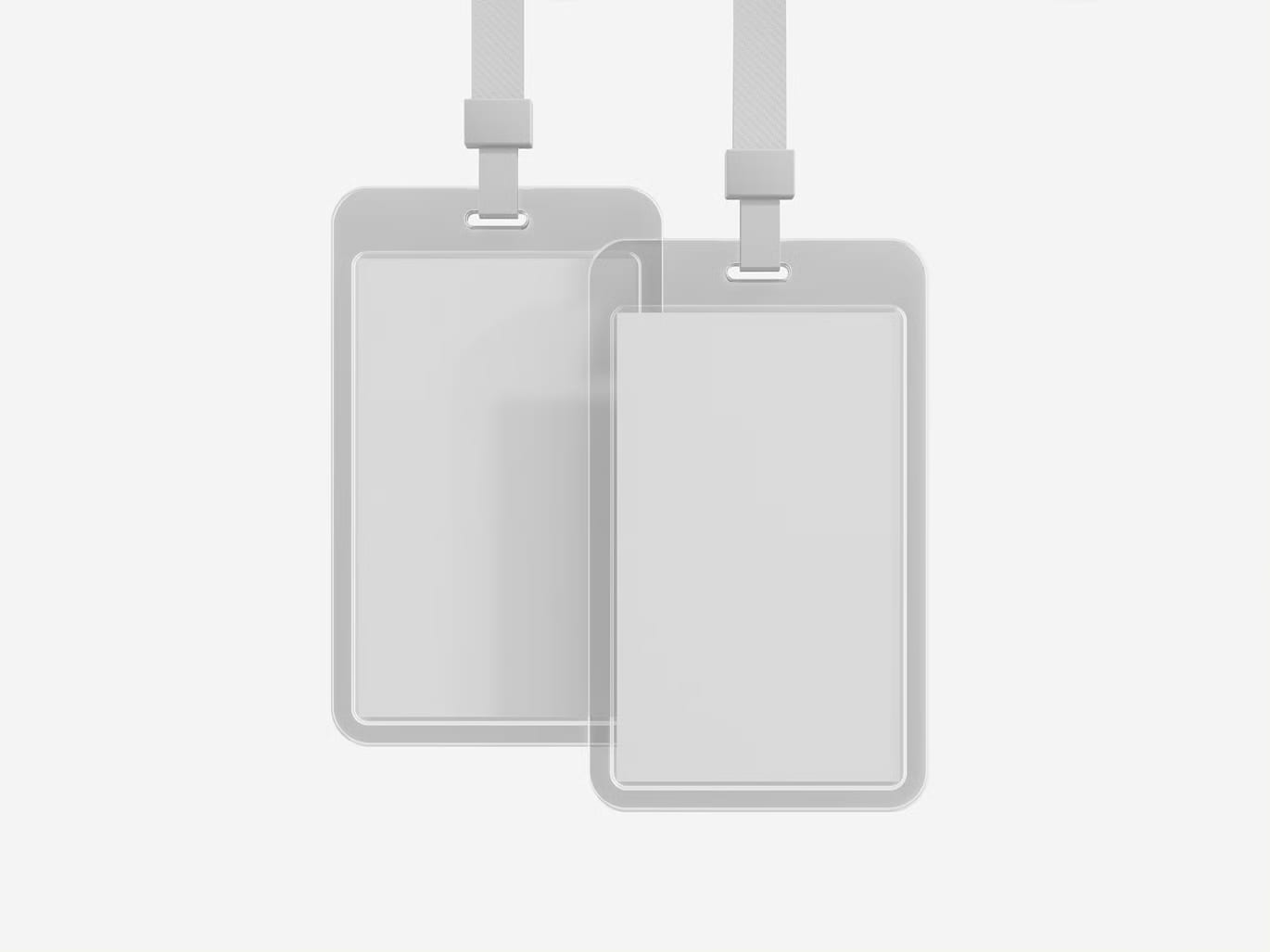 Free ID Lanyard Badge Mockup 5