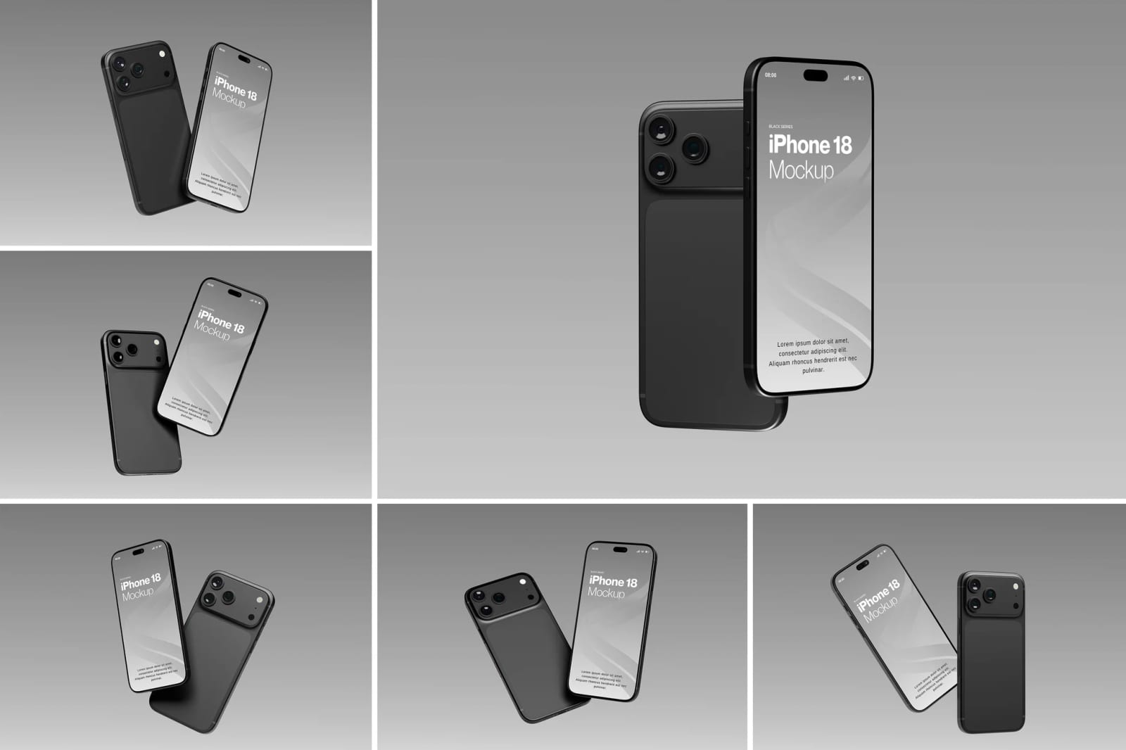Free iPhone 18 Pro Mockup 1