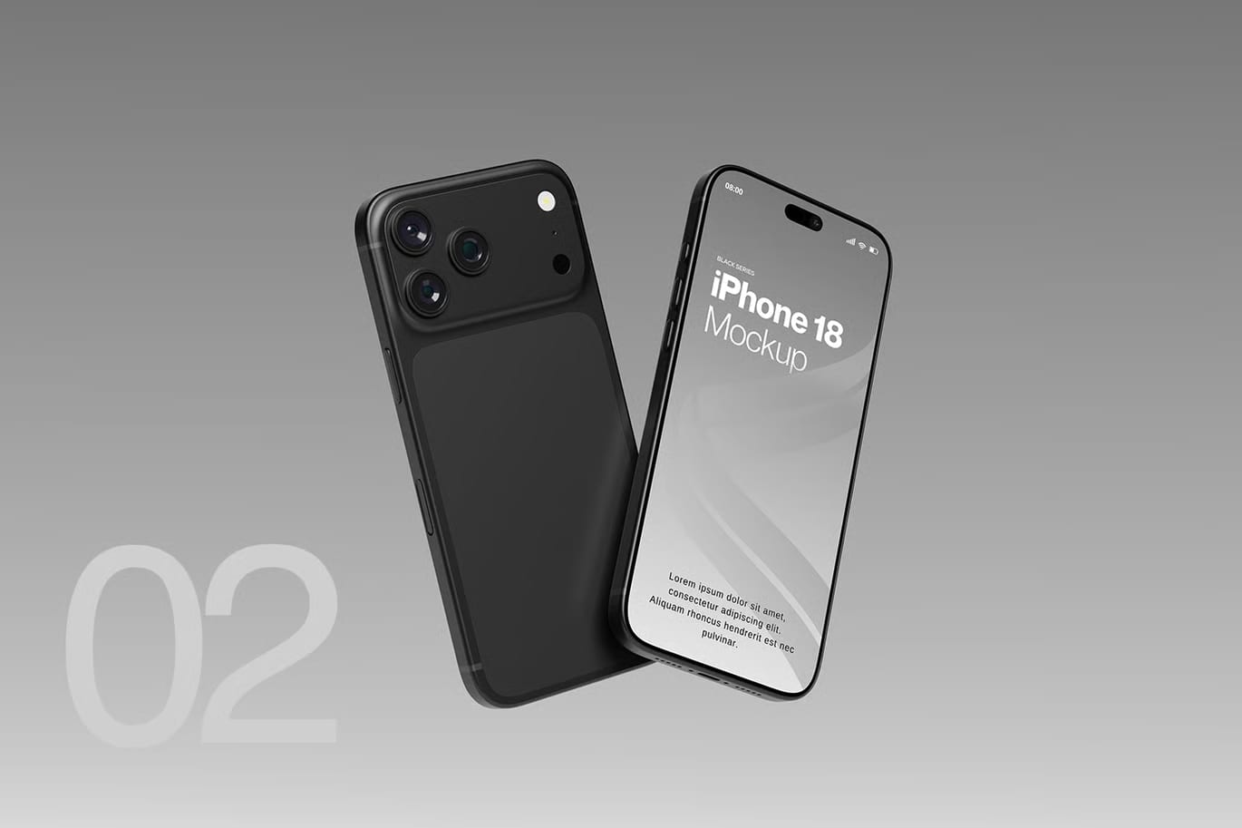 Free iPhone 18 Pro Mockup 3