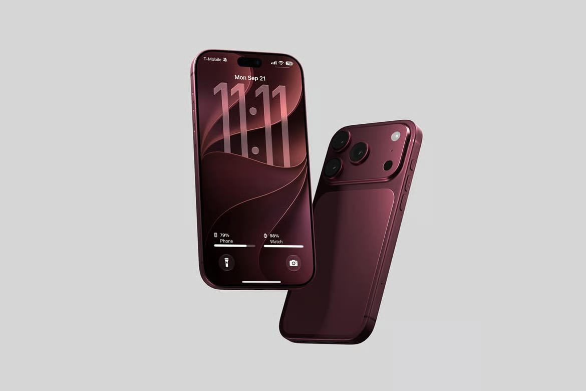 Free iPhone 18 Pro Mockup 4