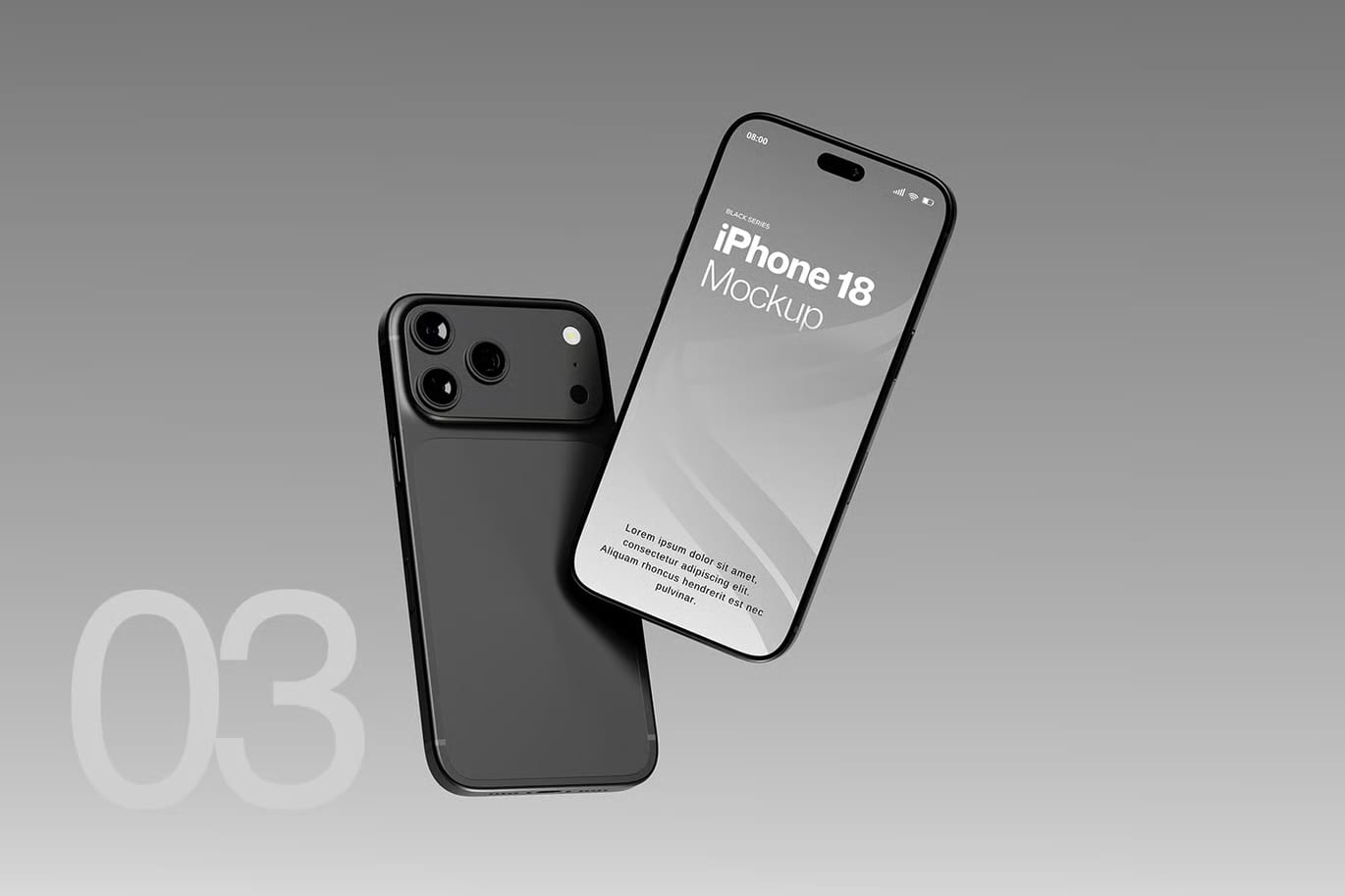 Free iPhone 18 Pro Mockup 4