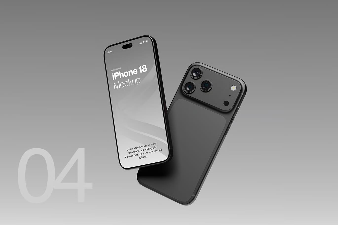 Free iPhone 18 Pro Mockup 5