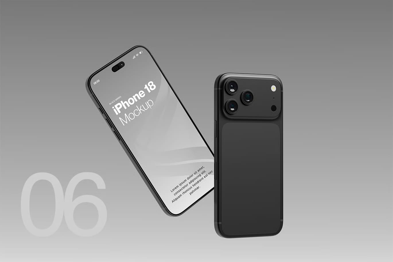 Free iPhone 18 Pro Mockup 7