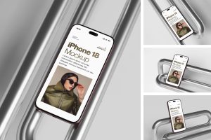 Free iPhone 18 Pro Mockup Set 1