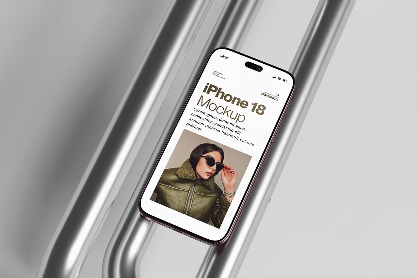 Free iPhone 18 Pro Mockup Set 2